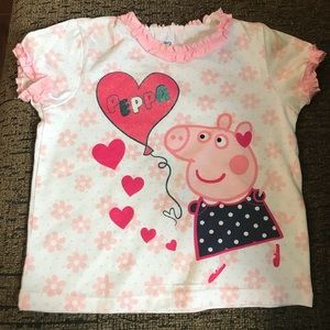 NWOT Peppa Pig Top Size 2T